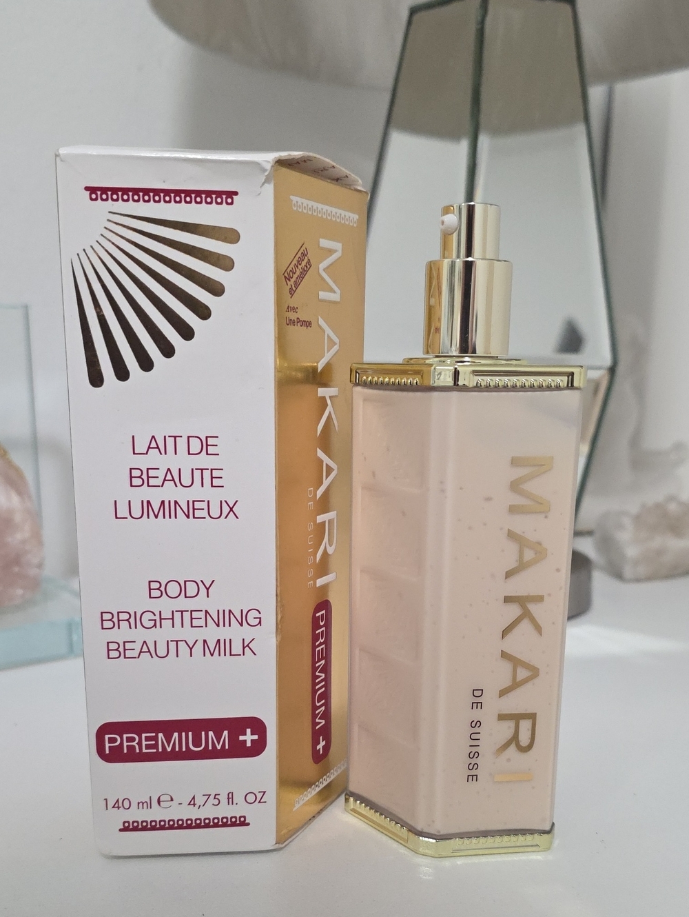 NIB MAKARI Premium + Body Brightening Beauty Milk 4.75 oz.